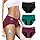 Benirap Periodenunterschwäsche Starke Blutung 60ML, Hohe SaugfäHigkeit Perioden Unterwäsche, Atmungsaktiv Menstruationsunterwäsche Damen (3er Pack) Schwarz Rot Grün L