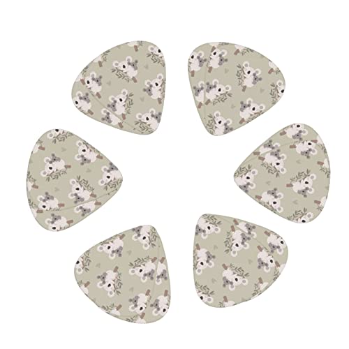 Lot de 12 médiators mignons en forme de koala pour guitare basse électrique et acoustique - Les Beatles, Paul McCartney, John Lennon, RIngo Starr, George Harrison Lot de 12 médiators mignons en forme de koala pour guitare basse électrique et acoustique – Image 3