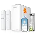 MIZUDO Smart WiFi 800GPD Tankless Reverse Osmosis System, 9 Stage Reverse Osmosis Water Filter, Instant Hot/Cold Water Dispenser, Under Sink, 3:1 Pure to Drain, Child Safety Lock NSF/ANSI Certified