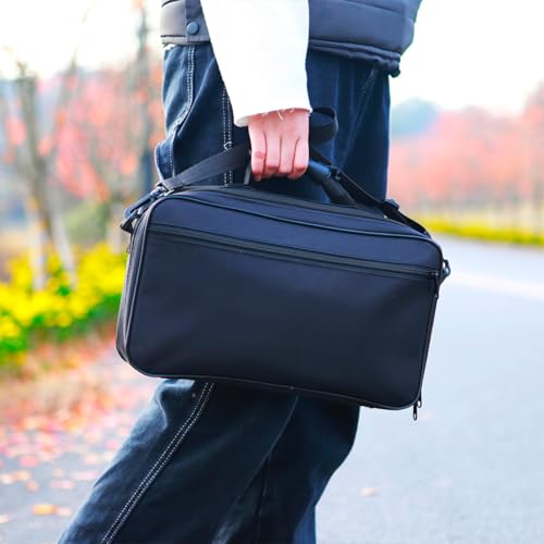ARTIBETTER Oboe Waterproof Oxford Cloth Shoulder Bag with Handle, Portable Oboe Carrying Pouch for Stage Performance and Travel, Black Instrument Holder Case - Thumbnail 6