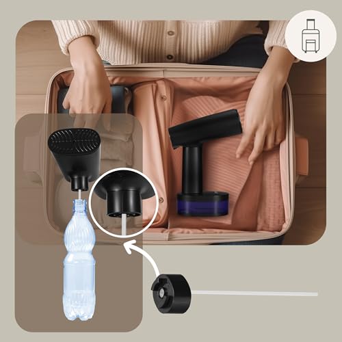ZEEGMA STEAMEE Défroisseur Portable 2 en 1 pour Vêtements, Fer à Vapeur 1640 W, 370 ml Débit de Vapeur 25 g/min Chauffage 30 secondes Repassage Horizontal et Vertical Sûr pour les Textiles – Image 6