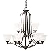 Kichler 1784OZ, Langford, 9LT Incandescent, Olde Bronze
