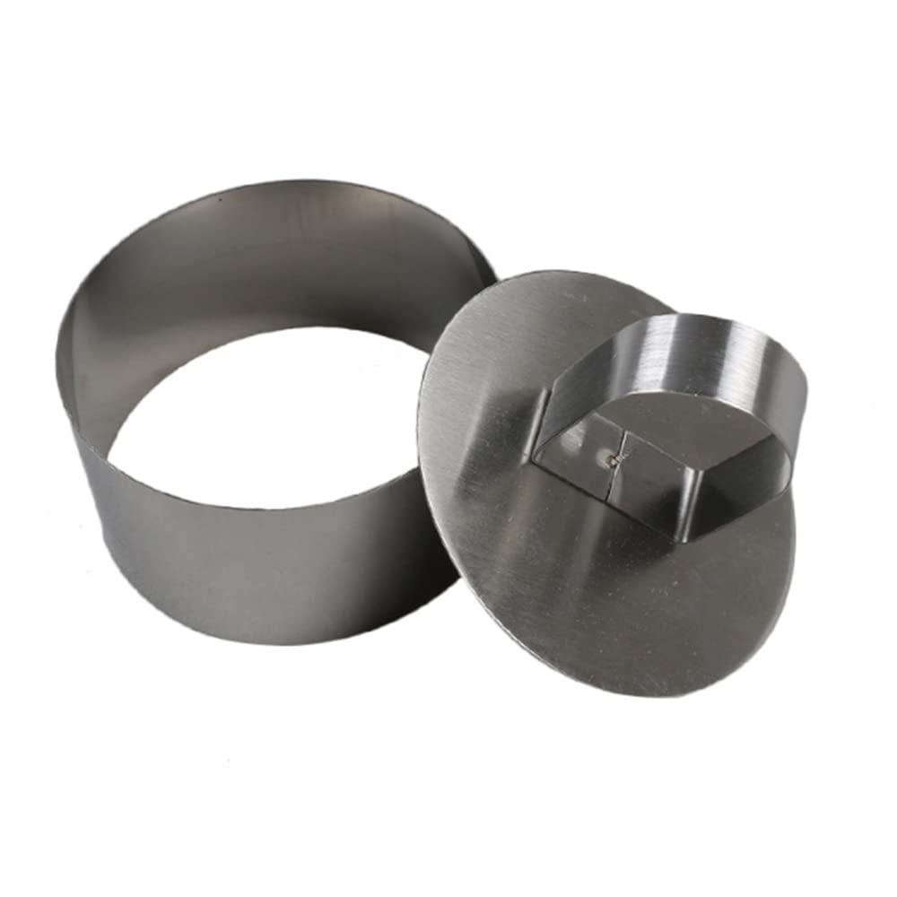 Anello Per Torta Regolabile In Acciaio Inox 304 - Da 15 A 30 Cm, Per Mousse, Crumpets E Dessert, 2 Pezzi - 4