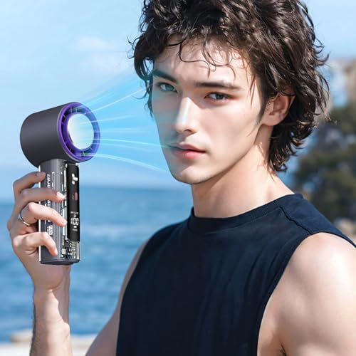 Ventilateur de poche LED à 100 vitesses réglables pour camping - 3