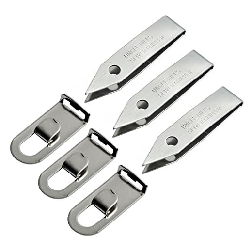 3 Pk Uncle Bill's Sliver Gripper Precision Key Chain Tweezers