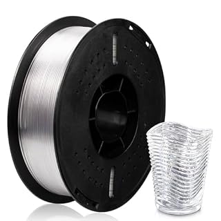 Pxmalion PMMA アクリル 3Dプリンター用フィラメント 新素材 成型効果優れる マテリアル 樹脂材料 PLA ABSより強度が高い 1.75mm径 正味量1KG 精確度+/- 0.03mm ほとんどの3Dプリンターと3Dプリントペンが適用 (透明クリア)