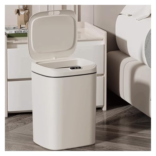 Poubelle grande taille 16L avec couvercle pour salon cuisine et maison - 6