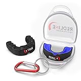 Redline Sportswear Custom Molded Mouthguard w/Case Youth - Adult - Braces | Best Protection for MMA, Boxing, BJJ, Lacrosse, Football, Hockey and Other Sports | BPA Free