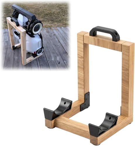 Robot Lawn Mower Service Stand Bracket Kit, DIY Maintenance Repair Station Accessories, Compatible with Luba Robotic Mower,Automatic Lawn Mower Maintenance Bracket Parts (Black)