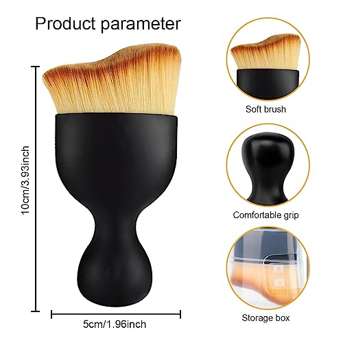 Image of STHIRA 2Pc Car Duster Car Nanofiber Brushes for Detailing Interior, Soft Car Detailing Brush, Soft Bristles Cleaning Brush Dusting Tool for Dashboard, Keyboard, Air Conditioner, Gap, Window Railing