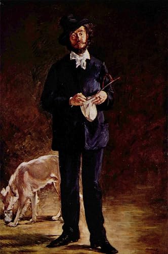 Impression Peinture Huile Edouard Manet Portrait Gilbert Marcellin Affiche Arts Toile