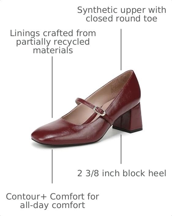 Naturalizer Women's Dancing Pump Berry Red 9 W by Naturalizer - Used condition - Image 3