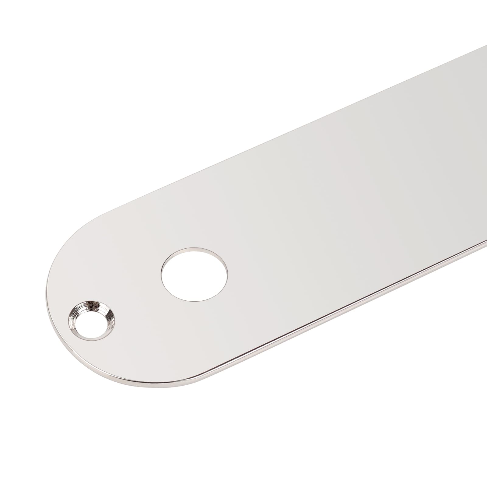Banworks Imperial Guitar Control Plate 9.5mm (3/8") CTS Potentiometer Holes Steel Alloy Switch Control Plate for American/Mexican Fender Tele Electric Guitar JT/KZB-02 Nickel - Image 4