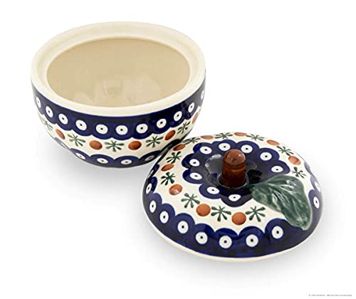Cocotte à pommes en céramique avec couvercle Ø 12,6 cm Décor 41 - 3