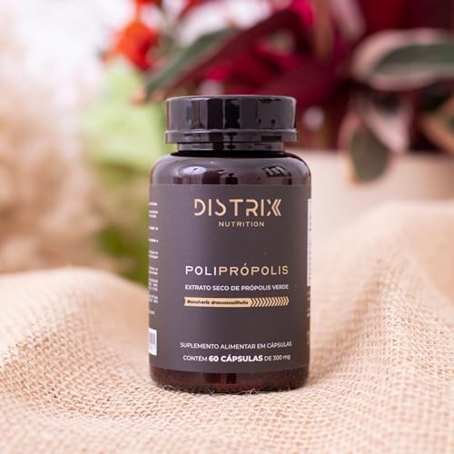 Própolis Verde PoliPropolis 15mg - 60 Cápsulas | Própolis Verde em Cápsulas | Sem Álcool - Distrix N