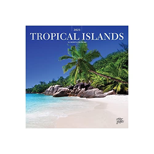 Tropical Islands | 2023 12 X 24 Inch Monthly Square Wall Calendar | Foil Stamped Cover And Stickers | Stargifts | Scenic Travel Photography #TOP14