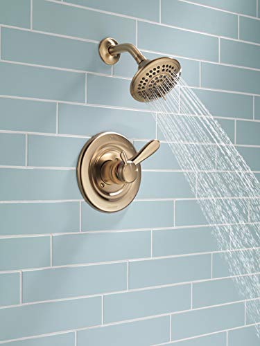 Delta Faucet Lahara 17 Series Dual-Function Shower Trim Kit With 5-Spray Touch-Clean Shower Head, Champagne Bronze T17238-Cz (Valve Not Included) #TOP1