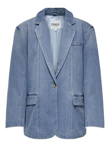 ONLY Blazer ONLCORY para Mujer, Light Blue Denim 1, L