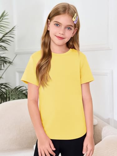 Image of Haloumoning Girls Short Sleeve T Shirts 5-14 Years