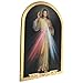 Holyart Divine Mercy ogival Gold foil Print on Wood 99x69cm