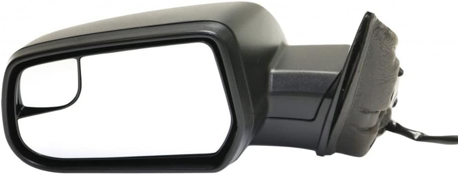 For Chevy Equinox 2012 2013 2014 2015 Door Mirror Driver Side | Power | Textured | 2nd Design | w/Convex Insert | Replacement For GM1320452, GM1320386 | 22818262, 20858707