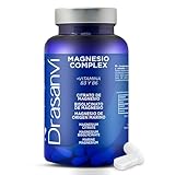 DRASANVI MAGNESIO COMPLEX | Magnesio Bisglicinato + Citrato de Magnesio + Magnesio Marino | Con Vitamina B3 y B6 | 250 mg por comprimido | Magnesio Alta Absorción | 180 comprimidos = 90 días