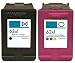 Produktbild Printing Pleasure 2 XL Druckerpatronen für HP Envy 5540 5640 5642 5643 5644 5646 5660 7600 Series 7640 7645 Officejet 5740 5742 5744 5745 5746 8040 8045 | kompatibel zu HP 62XL (C2P05AE & C2P07AE)