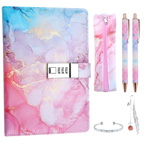 Aischens Diario Segreto con Lucchetto Ragazza, Set Diario con Serratura Bambina, Taccuino Segreto...