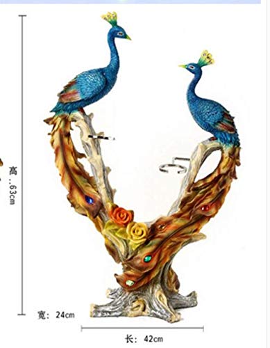 SXSYZZCL statue, peacock statue wedding gift room decoration Home Furnishing housewarming wedding gifts sculpture home decoration accessories,5
