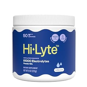 Hi-Lyte K1000 Electrolytes Powder Mix Unflavored Keto & Performance, 50 Servings
