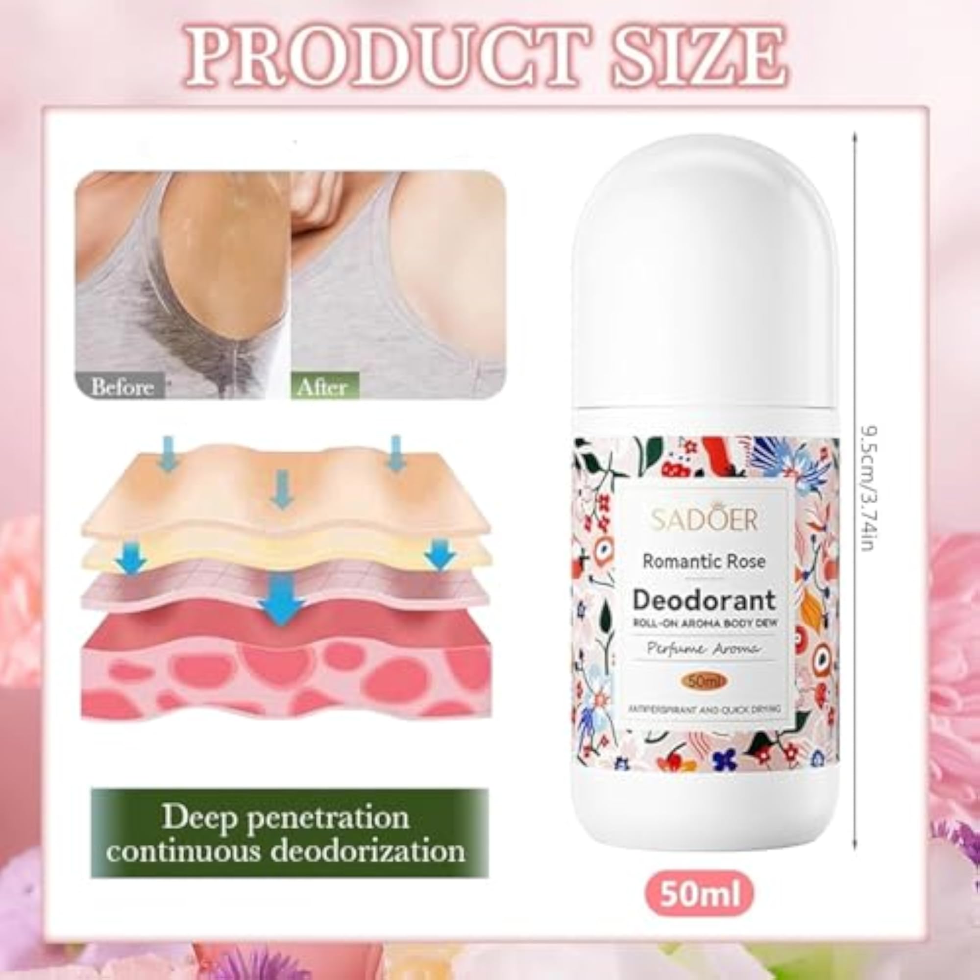 Underarm Roll On Deodorant Serum 50ml