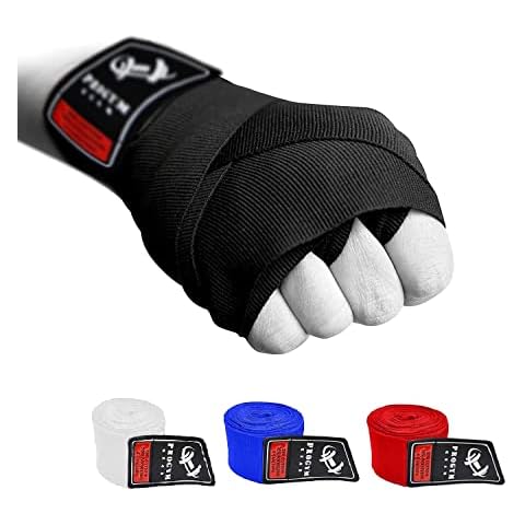Boxing Inner GEL Gloves for Punching Neoprene Padded Fist Protector Bandages under Mitts 1 meter Long Wrist Support, Great for MMA,Kickboxing, Martial Arts Training Cover