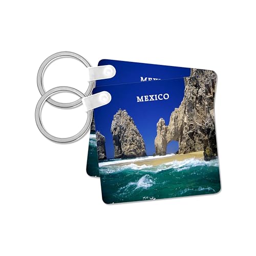 3dRose, Cabo San Lucas Mexico, set of 4 Key Chains