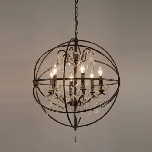 Chandelier Contemporary Light Fixtures Made From Crystal & Iron Offer Modern Looks for Any Event. These Lamps Will Enhance the Home Decor and Elegance. Chandeliers Give Spectacular Lighting and Will Brighten the Dining Room. Great At Big Parties Too.