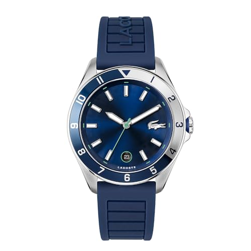 Lacoste Reloj Analógico de Cuarzo para Hombre con Correa en Silicona Azul - 2011125