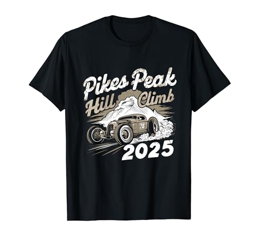 Pikes Peak Hill Climb Funny Colorado Car Race Retro Souvenir T-Shirt