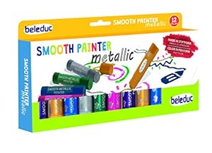 Beleduc Smooth Painter Metallic Wachsmalstifte, 12er Set