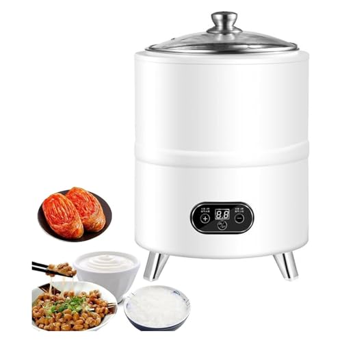 Máquina de fermentación eléctrica de 8 litros con control de temperatura constante para yogur, vinagre y vino de arroz, tiempo y temperatura ajustables