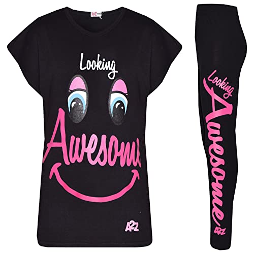 Camiseta de manga corta para niña ideal para el colegio y tardes de parque en color negro