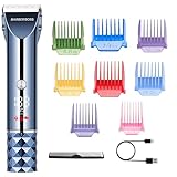 BarberBoss Haarschneidemaschine Herren, Schnurloser Bartpfleger für Männer, Verstellbare Klinge & Komplettes Pflegeset für Männer, Turbo Speed Wiederaufladbarer Clipper, Haarschneidemaschine Herren
