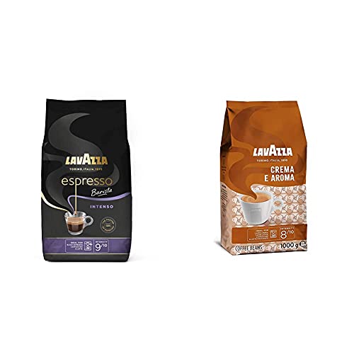 Lavazza Espresso Intenso Coffee Beans & Crema e Aroma Coffee Beans, 1 kg Each