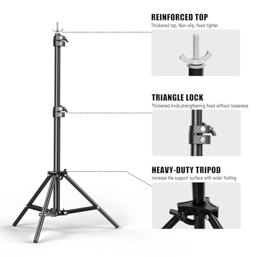 Soporte para fondo fotográfico ajustable 6.5x10 pies BEIYANG miniatura 2