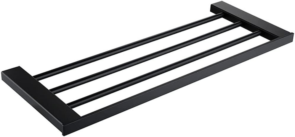 Bathroom Accessories Hardware Set Matte Black SUS304 Stainless Steel Paper Holder Toothbrush Holder Towel Bar Bath Shelves,Paper Holder (Towel Shelves)