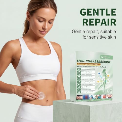 Naszywka Moringa x Berberine 10 w 1, plastry odchudzające z mikroigłami nano,