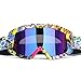 G4Free Adult Motorcycle ATV Dirt Bike Off Road Racing Safety Goggles Screen Filter for Motocross Riding Wind Skiing(Neon Green)