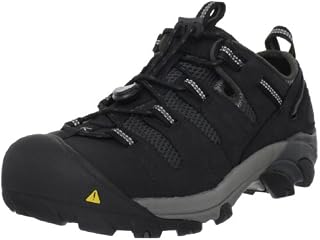 KEEN Utility Men's Atlanta Cool Steel Toe Work Shoe, 11 EE US, Black/Black