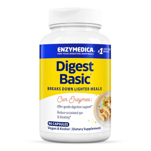 Enzymedica Digest Basic - Helps Gas & Bloating - 90 Caps