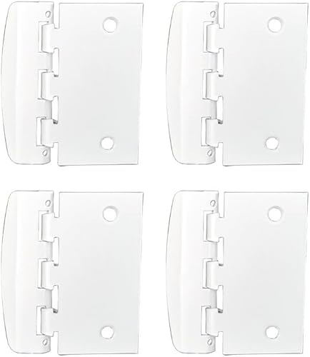 QCAA Cerradura de puerta de acción abatible, cerradura de privacidad reversible con tornillo antibloqueo para seguridad infantil y defensa del