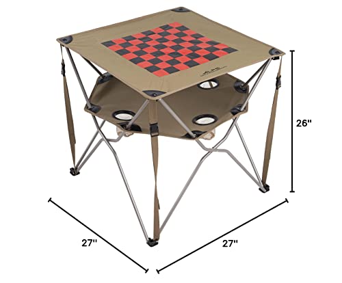 Alps Mountaineering Eclipse Table, Checkerboard,27-Inch X 27-Inch X 26-Inch #TOP2