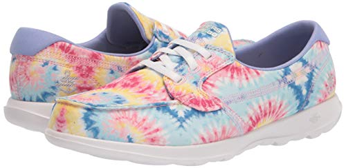 Skechers Womens Go Walk Lite Tie Dye Boat Shoe, Multi, 7 Us #TOP6